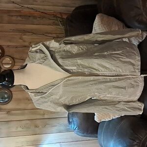 Columbia Women's Gray Omniwick Windbreaker Rain Jacket Size XL